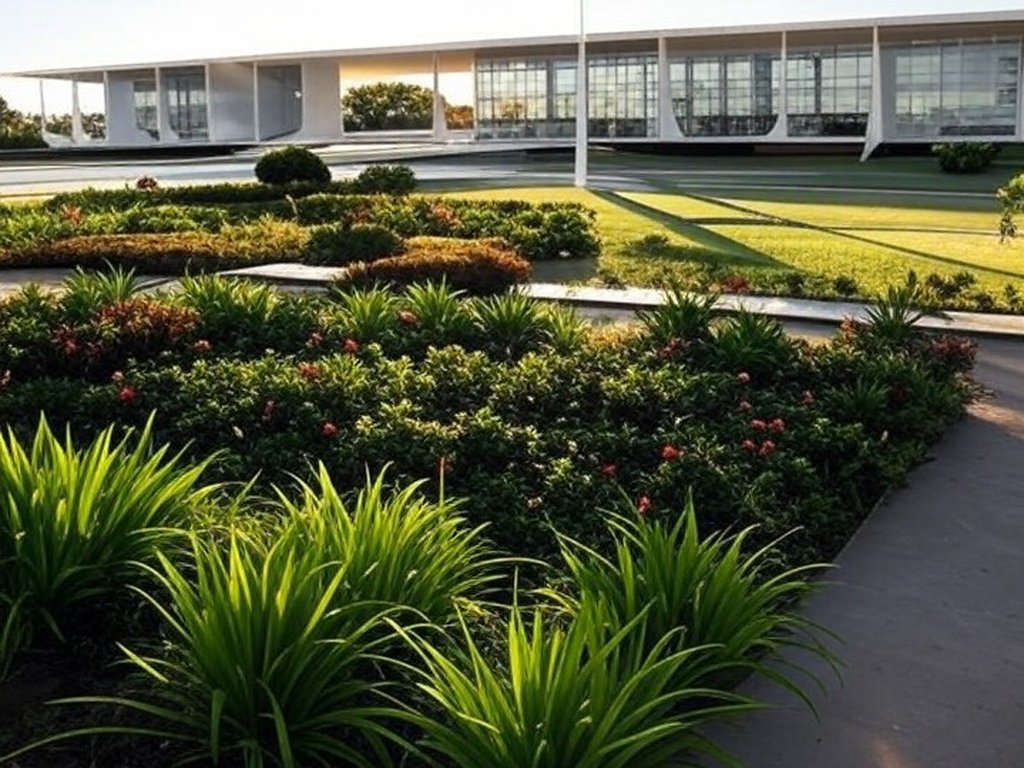 Vista panorâmica do Palácio do Planalto em Brasília com bandeira brasileira, simbolizando feriados nacionais de 2026 divulgados pelo governo federal.