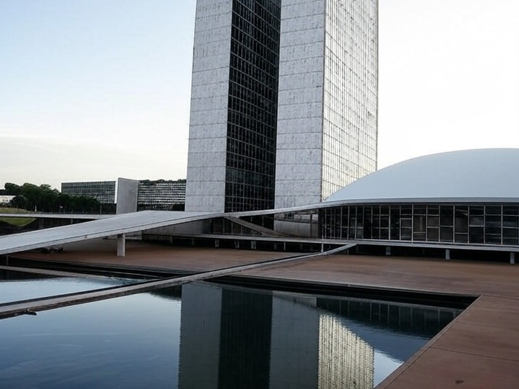 Vista do Congresso Nacional em Brasília, representando candidatura ao Senado em 2026.
