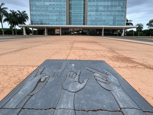 Edifício da Câmara Legislativa do DF em Brasília, representando reconhecimento da Libras após negligência à comunidade surda.