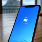 Smartphone com ícone de cadeado representando suspensão de conta e preocupações com liberdade de expressão no Brasil.