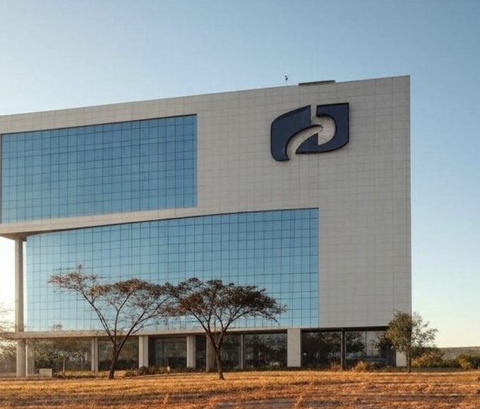 Edifício da Caesb em Brasília, representando divulgação de resultados provisórios de avaliações em concurso público.