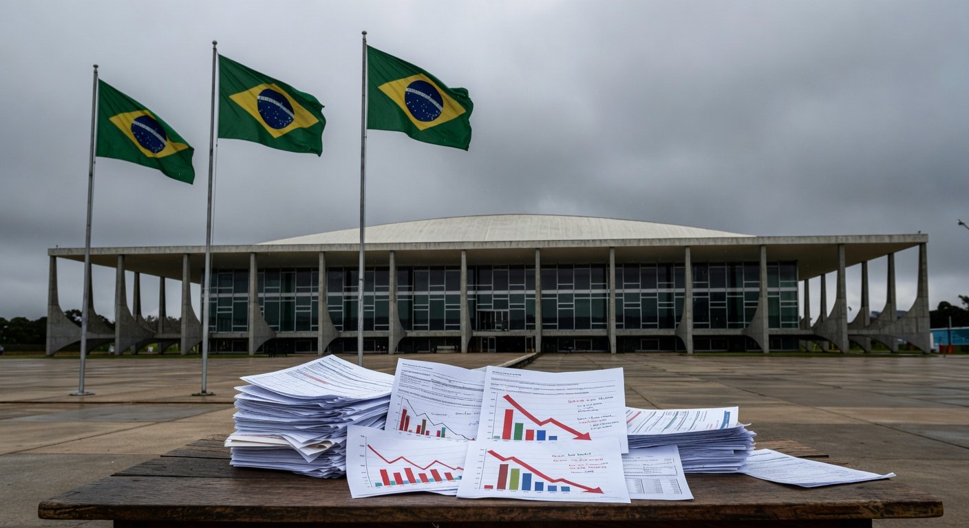 Fachada da CLDF em Brasília sob céu nublado, representando debate sobre falhas fiscais de 2025.