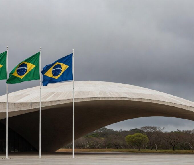 Fachada da Câmara Legislativa do DF em Brasília, sob céu nublado, representando polêmica por falta de transparência na concessão de título a jurista.