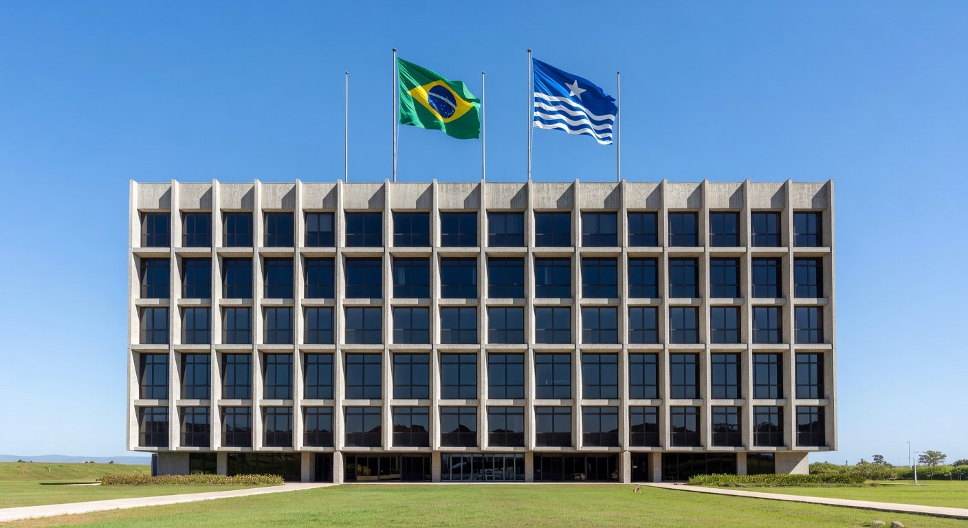 Fachada do TJDFT em Brasília durante lançamento da Semana Nacional da Justiça pela Paz em Casa contra violência à mulher.