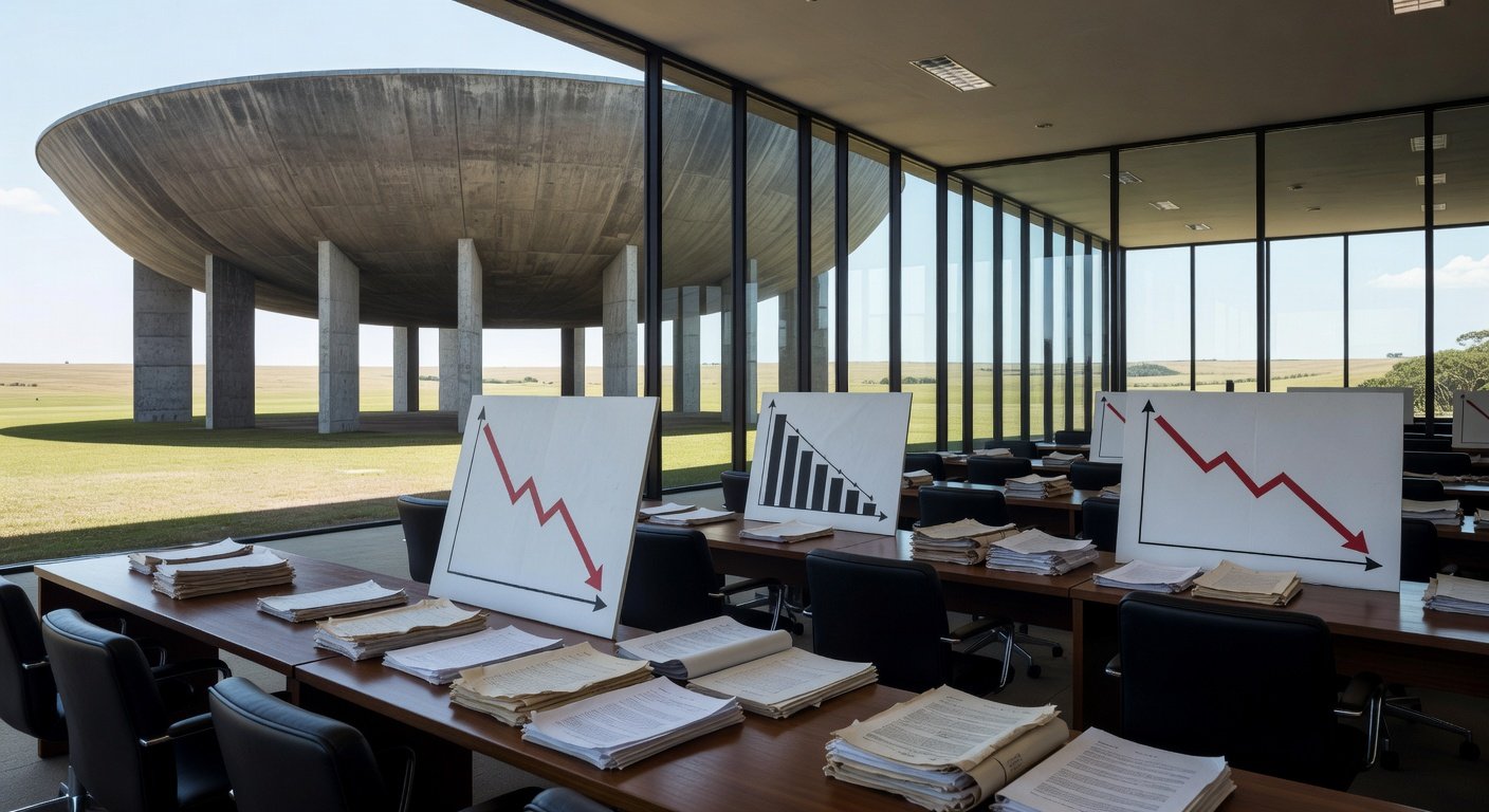 Edifício da CLDF em Brasília com relatórios fiscais preocupantes do GDF no 3º quadrimestre de 2025.