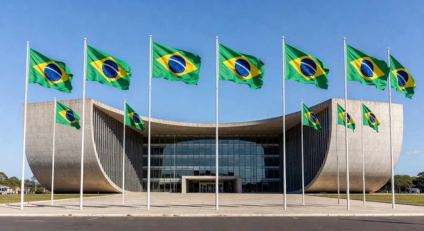 Edifício de tribunal em Brasília representando processos jurídicos e delação premiada no Brasil.