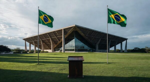 Edifício da CLDF em Brasília durante lançamento de programa parlamentar, com tom de superficialidade questionada.