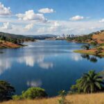 Reservatório no DF atingindo capacidade máxima com gestão sustentável da Adasa.