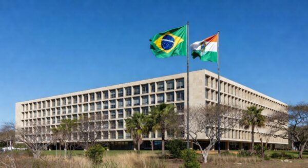 Edifício do TJDFT em Brasília representando garantia de aposentadoria integral a professores do DF.