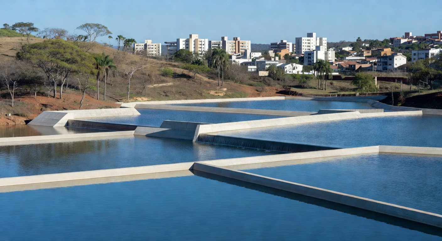 Reservatórios de água inaugurados em Sobradinho, DF, beneficiando 355 mil moradores.