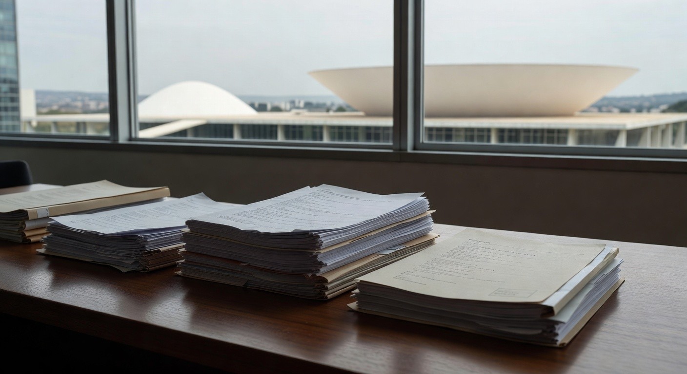 Documentos de projeto de saúde em análise no MPDFT em Brasília