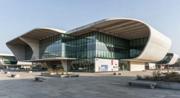 Exterior do Shopping Popular em Brasília para novo Mercado Municipal