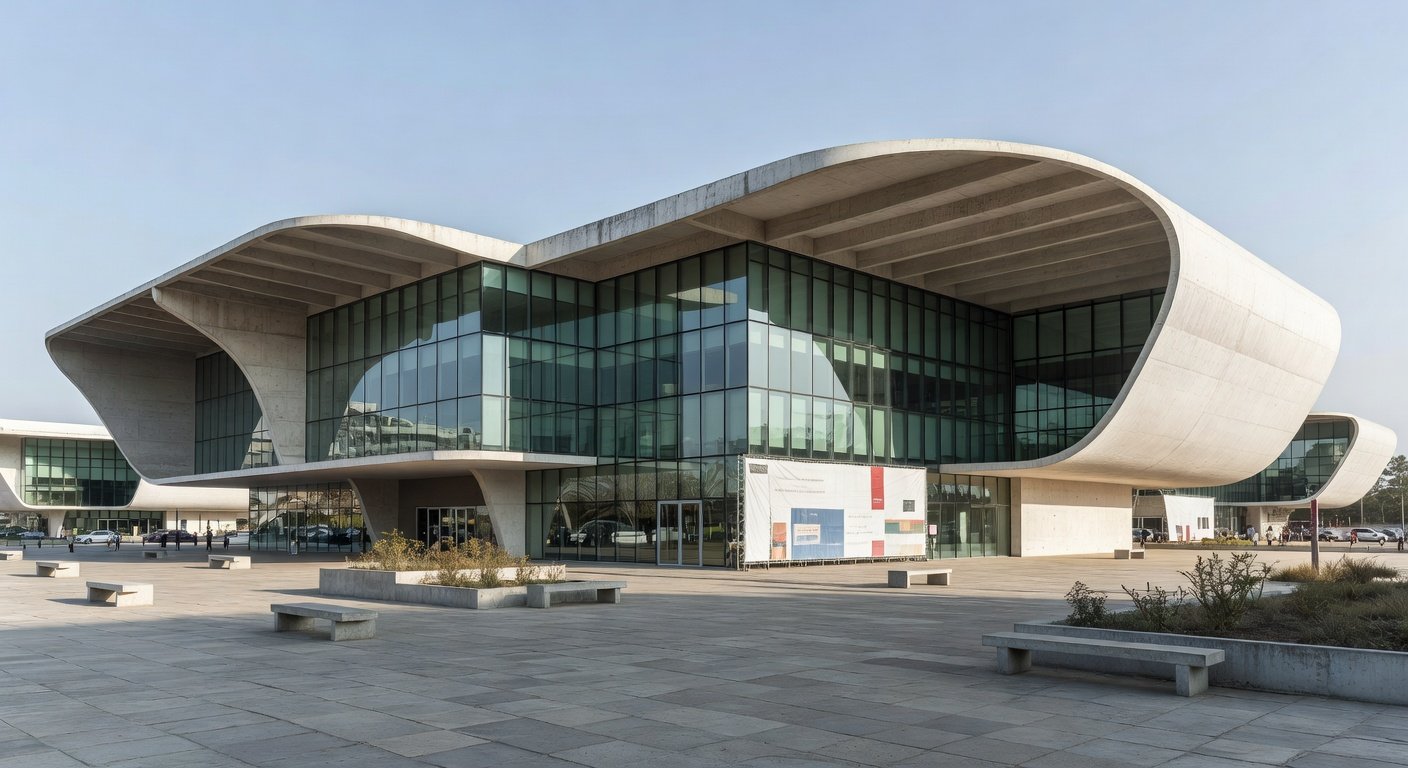 Exterior do Shopping Popular em Brasília para novo Mercado Municipal