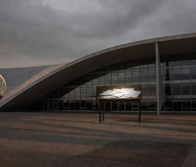 Prédio da Câmara do DF em Brasília durante debate sobre tarifa zero e custos ao erário