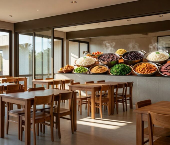 Restaurante comunitário reformado pelo Governo do DF em Brasília