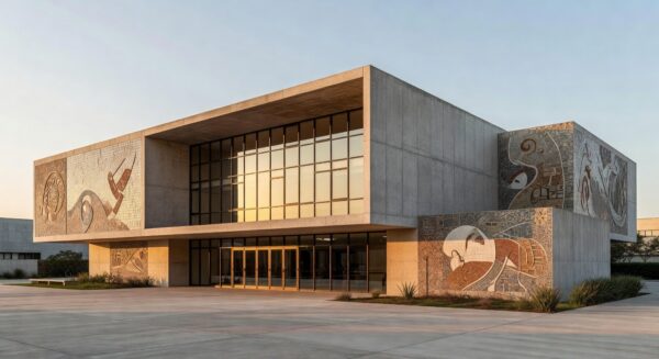 Fachada da Casa da Cultura do Guará reinaugurada em Brasília