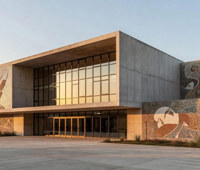 Fachada da Casa da Cultura do Guará reinaugurada em Brasília