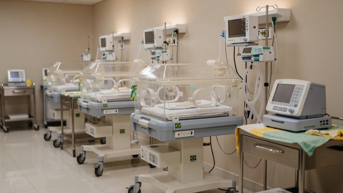 UTI Neonatal do Hospital de Santa Maria com ensaio Minha 1ª Copa
