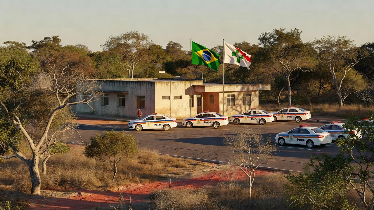 Entrada do Batalhão Valente da PMDF em Ceilândia, Distrito Federal