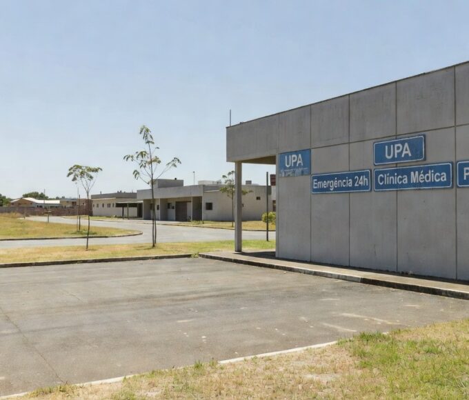 Fachada de UPA no Recanto das Emas, Brasília, após caso de espera por atendimento