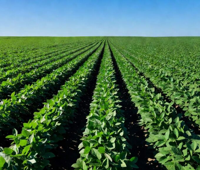 Plantação de soja no Brasil simbolizando segurança alimentar