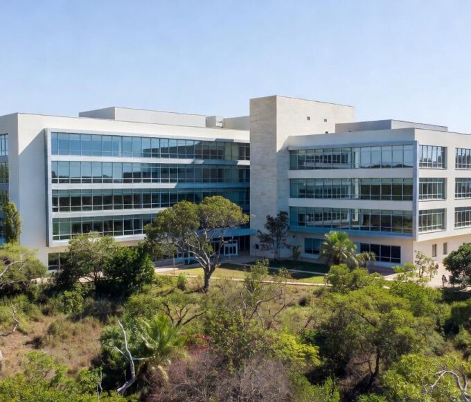 Hospital público moderno no DF representando prioridade na saúde