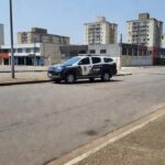Viatura da PMDF em Taguatinga durante abordagem policial de rotina