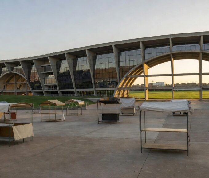 Áreas para ambulantes no Estádio Mané Garrincha em Brasília para Cruzeiro x Grêmio
