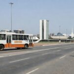 Ônibus do transporte público em Brasília representando Tarifa Zero Estudantil no DF