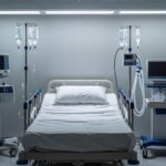 UTI hospitalar na França com equipamentos médicos para coma induzido