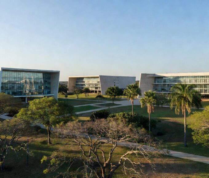 Campus da UnDF em Brasília representando inscrições para vagas remanescentes
