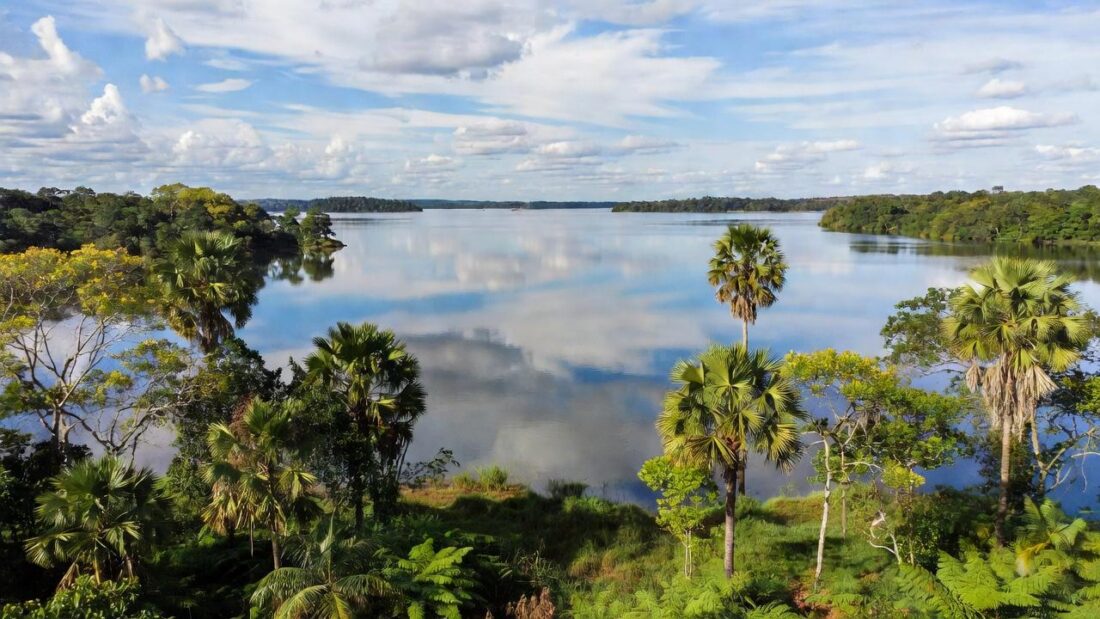 Vista do Lago Corumbá após tentativa de resgate