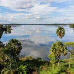 Vista do Lago Corumbá após tentativa de resgate
