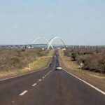 Via DF-004 em direção à Ponte JK com limite de velocidade reduzido