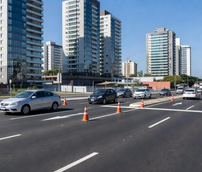 Acesso liberado na 4ª Avenida rumo ao Sudoeste após fim das obras