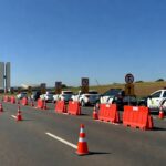 Operação de trânsito e segurança na Capital Moto Week em Brasília com viaturas policiais