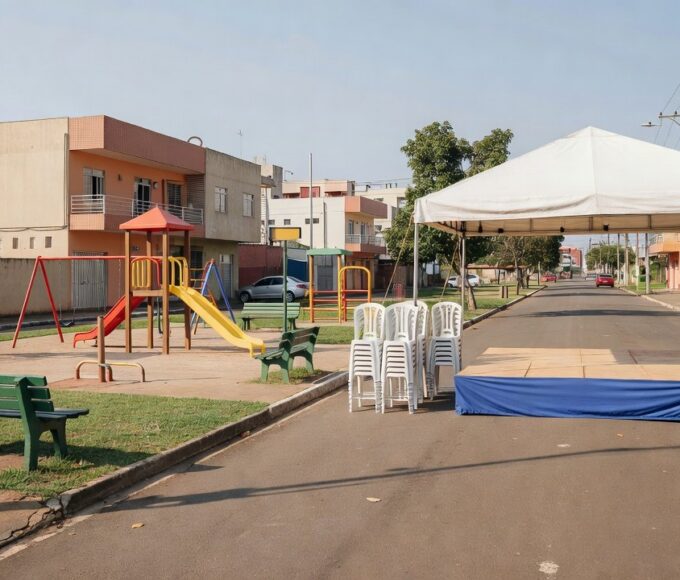 Rua de lazer no Guará II em Brasília preparada para edição especial de férias