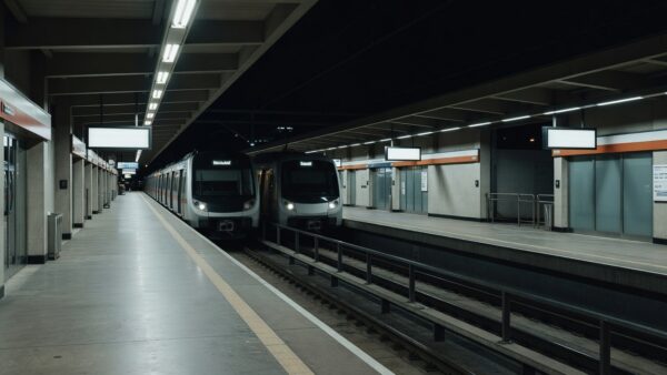 Estação do Metrô-DF em Brasília com restrição de embarque após 21h30