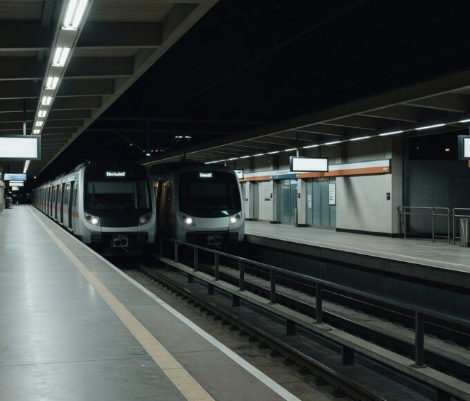 Estação do Metrô-DF em Brasília com restrição de embarque após 21h30