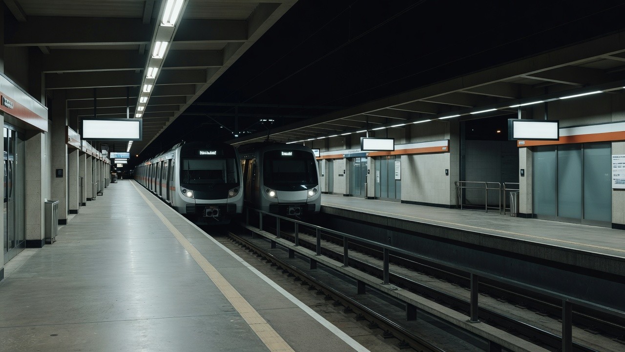 Estação do Metrô-DF em Brasília com restrição de embarque após 21h30