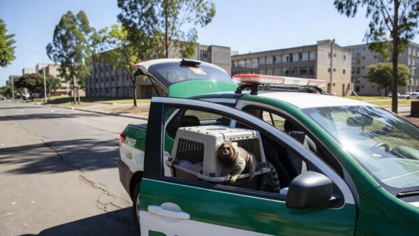 PMDF resgata sagui ferido no Núcleo Bandeirante para tratamento veterinário