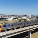 Trem do Metrô-DF em operação após descarrilamento em Brasília