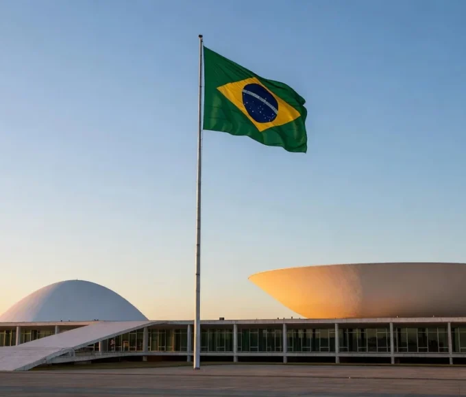 Congresso Nacional em Brasília simbolizando eleições para o Senado