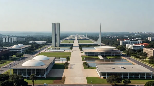 Vista do Plano Piloto de Brasília, legado de Lucio Costa