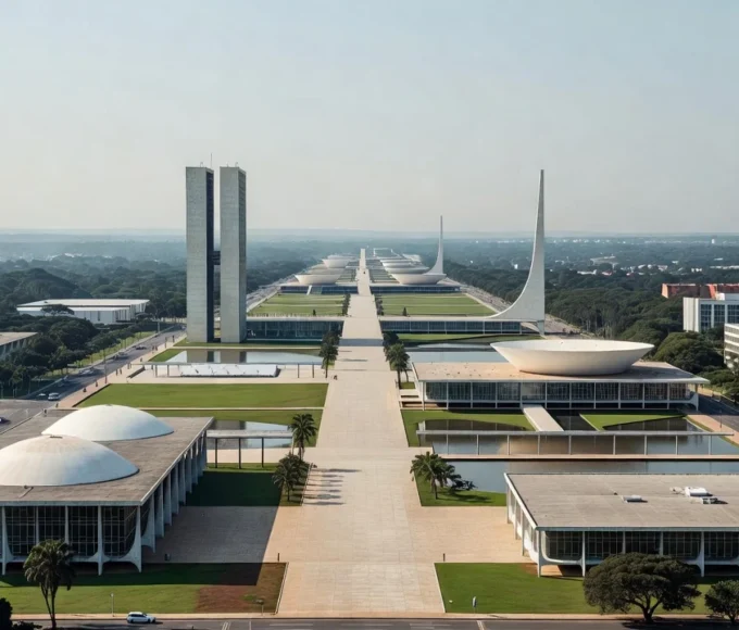 Vista do Plano Piloto de Brasília, legado de Lucio Costa