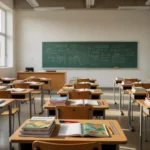 Sala de aula em escola pública do DF representando nomeação de professores