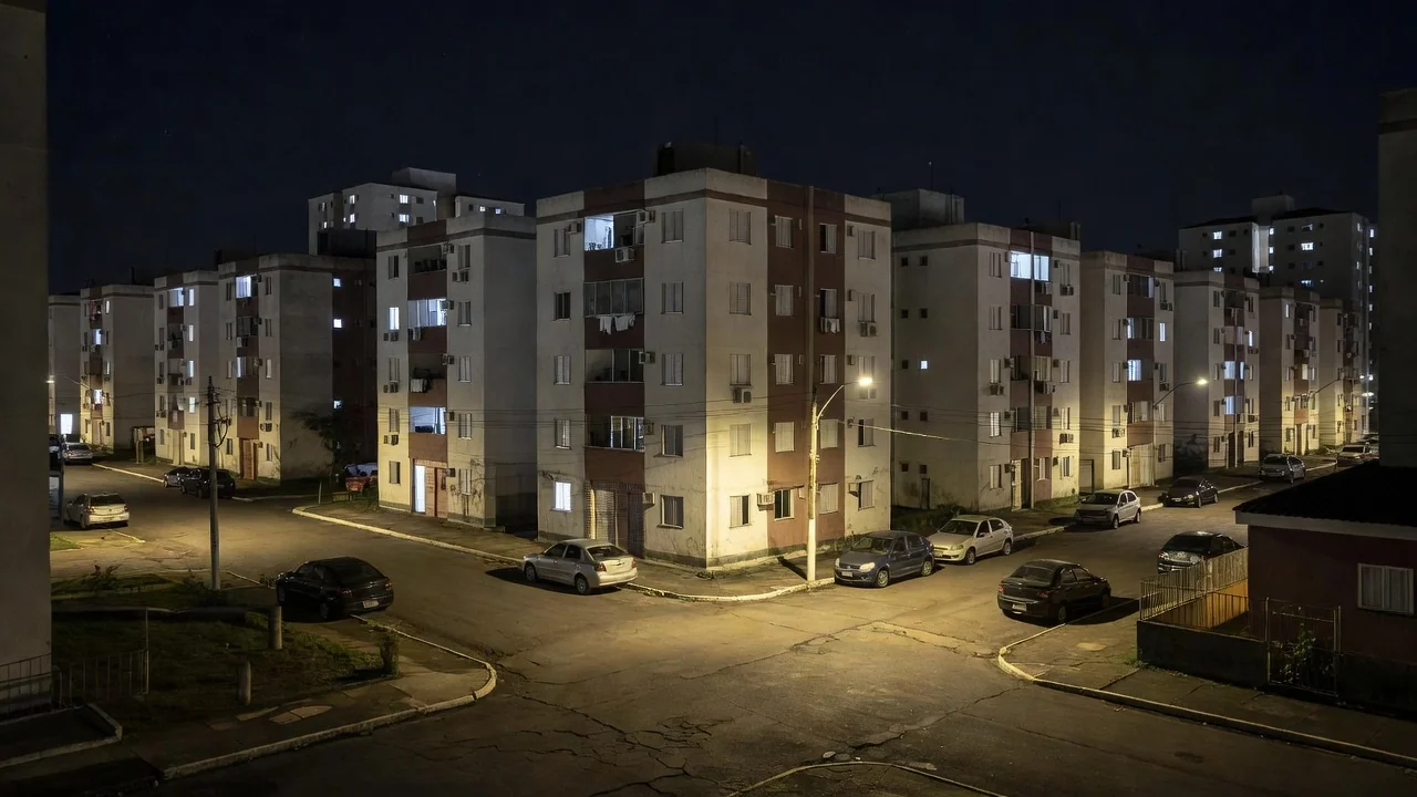 Conjunto residencial em Taguatinga após tiroteio por reclamação de som