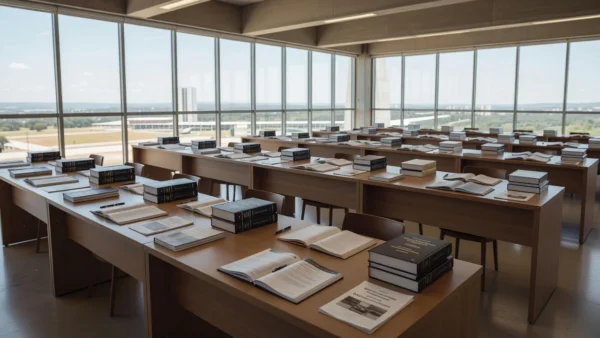 Sala de treinamento no TJDFT sobre Justiça Restaurativa