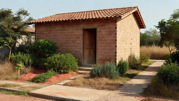 Casa no Distrito Federal onde criança foi resgatada sozinha