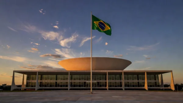 Fachada do Senado Federal em Brasília representando eleições e candidaturas políticas